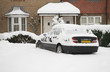 Car stuck in snow