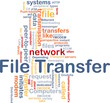 File transfer background concept