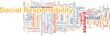 Social responsibility background concept