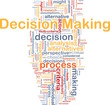 Decision making background concept