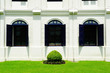 Thai retro style building wall window