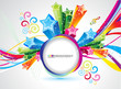 abstract colorful rainbow magical explode
