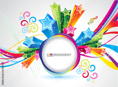 Vector: abstract colorful rainbow magical explode abstract colorful rainbow magical explode