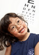 Little Girl Vision Test for Glasses