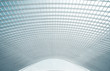 Modern roof with concrete arches in perspective