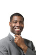 businessman from africa on white background businessman from africa on white background