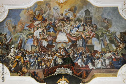Foto: Kloster Ottobeuren, Kaisersaal, Bayern, Deutschland Kloster Ottobeuren, Kaisersaal, Bayern, Deutschland