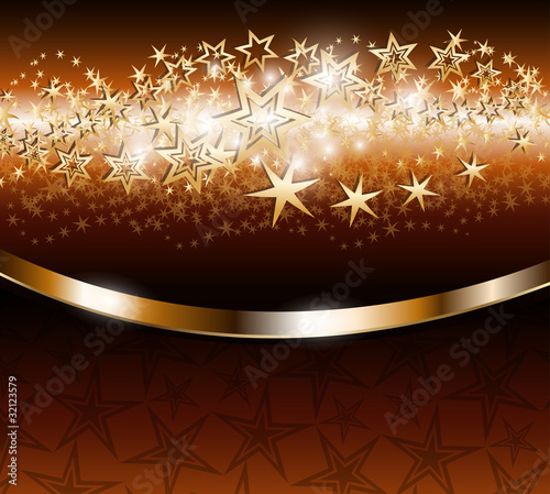 gold stars background. Background with gold stars.