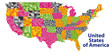 detailed map of USA with ALL counties