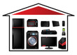 Home appliances concept - Vector Illustration Home appliances concept - Vector Illustration