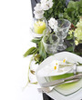 Summer table setting in country house look