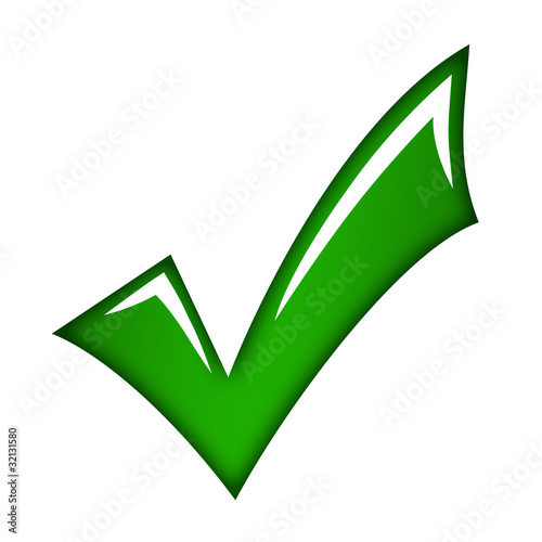 Illustration: Green check tick Green check tick