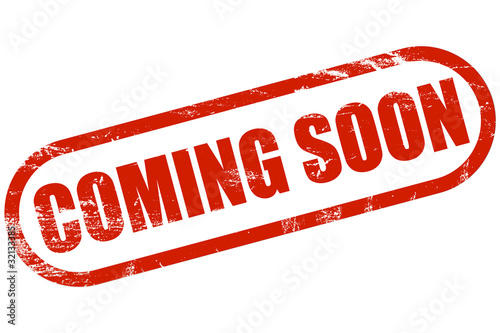 Illustration: Grunge Stempel rot COMING SOON Grunge Stempel rot COMING SOON