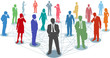 Connect business people network connections Connect business people network connections