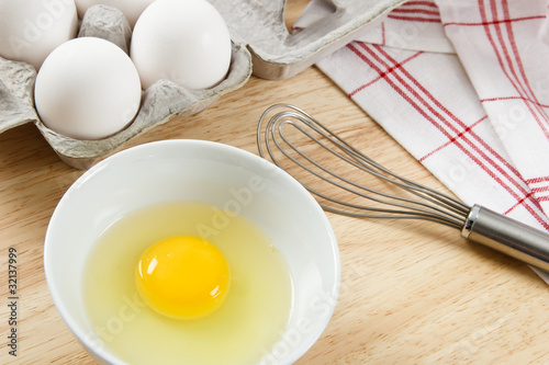 Photo: Preparing Eggs for Breakfast Preparing Eggs for Breakfast