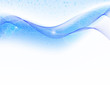 Blue abstract wave