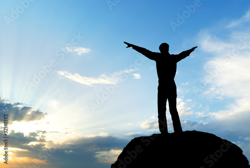 Illustration: Silhouette of man Silhouette of man