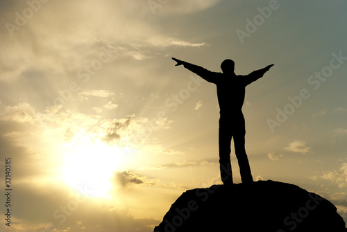 Photo: Silhouette of man Silhouette of man