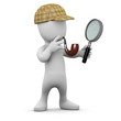 3d Little man is on the case