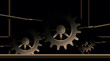 Steampunk industrial background