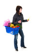 shopping woman in the supermarket