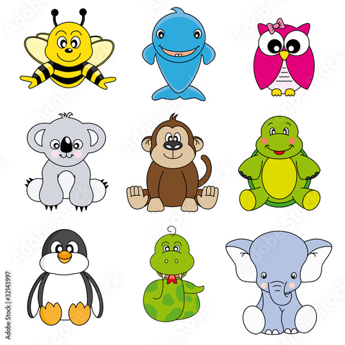 Vector: colección de animales colección de animales