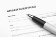 Foto: Arbeitsvertrag Arbeitsvertrag