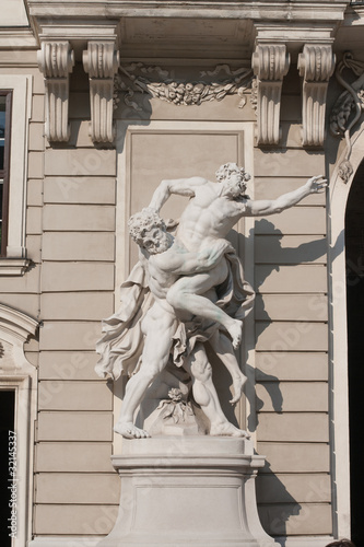 Photo: Statue in the castle Hofburg. Vienna. Austria Statue in the castle Hofburg. Vienna. Austria