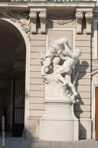 Photo: Statue in the castle Hofburg. Vienna. Austria Statue in the castle Hofburg. Vienna. Austria