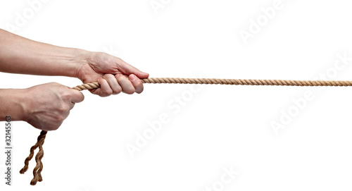 Photo: man pulling rope man pulling rope