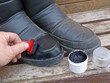 Shoe polishing