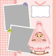 Cute template for baby's card Cute template for baby's card