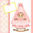 Cute template for baby card