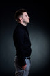 side of a  man standing