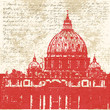 Vector: Saint Peters, Vatican Background Saint Peters, Vatican Background