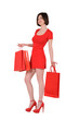 woman in red