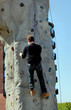 kletternb an der kunstwand, freeclimbing