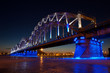 Railway bridge at night Railway bridge at night