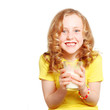 child drinking milk