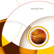 Basketball layout with designed abstraction.