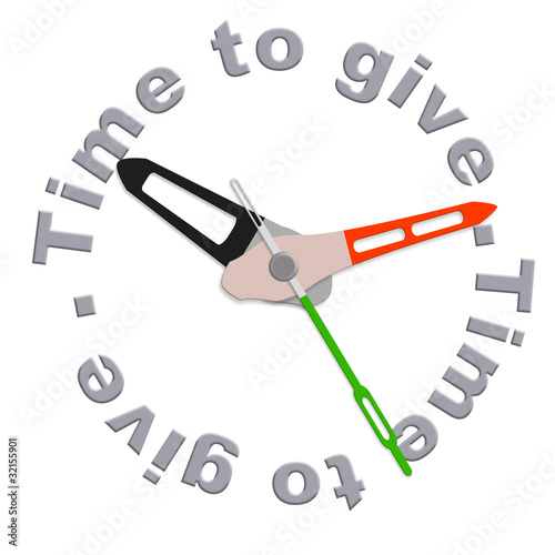 Illustration: Time to give Time to give