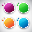 Paper round bubble for speech