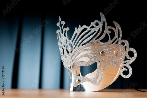 Photo: Masks with theatre concept Masks with theatre concept