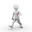 3D man: nordic walking