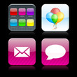 Square high-detailed apps icons. Square high-detailed apps icons.