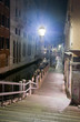 Venice street at night, Italy Venice street at night, Italy