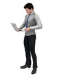 business man with laptop