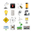 electric icon set
