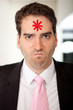 Business man pissed off