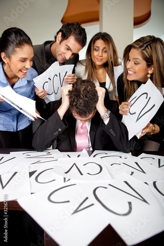 Photo: People asking for a job People asking for a job